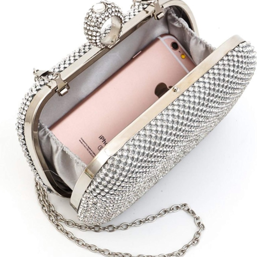 Rhinestone clutch purse NEW - Picture 6 of 7